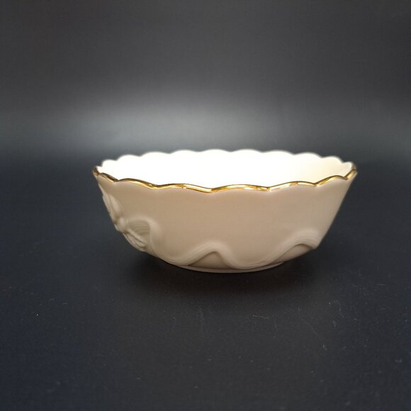 Lenox Rosebud Collection All Purpose Bowl Gold Trim Floral Decorative - Picture 7 of 10